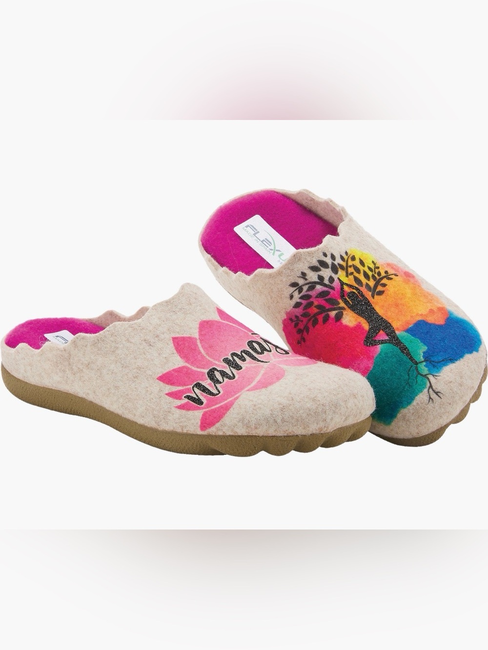 Flexes by Spring Step Namaste Scuff Slipper, Size 37